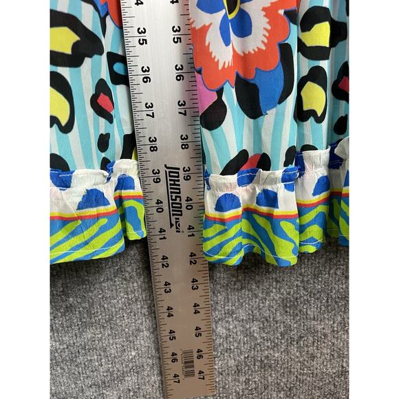 Jayshree Dalal Fiji 2 A-Line Dress Black Blue Retail Medium $125.00 - Picture 11 of 13